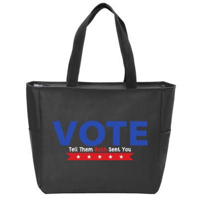 Vote Ruth Sent You Feminist Power Zip Tote Bag