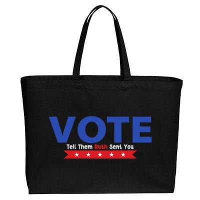 Vote Ruth Sent You Feminist Power Cotton Canvas Jumbo Tote