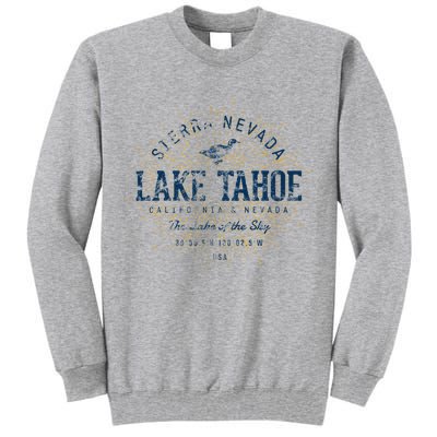 Vintage Retro Style Lake Tahoe Tall Sweatshirt