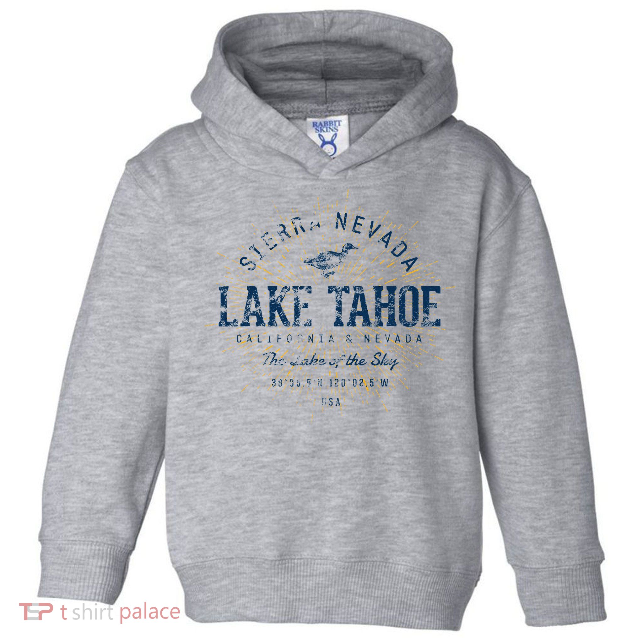 Vintage Retro Style Lake Tahoe Toddler Hoodie