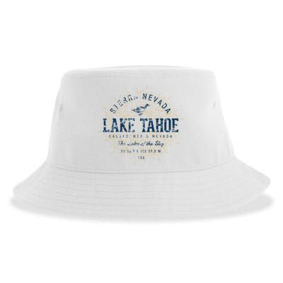 Vintage Retro Style Lake Tahoe Sustainable Bucket Hat