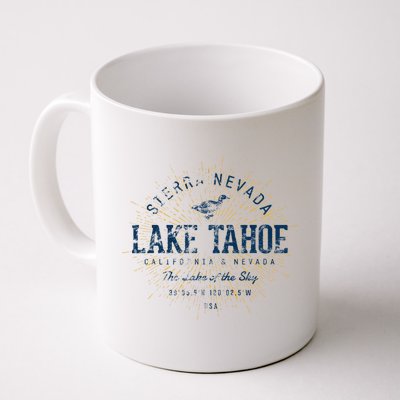 Vintage Retro Style Lake Tahoe Mug