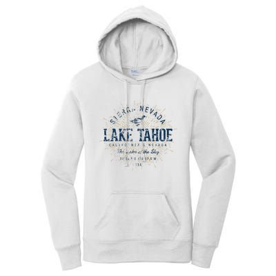 Vintage Retro Style Lake Tahoe Women's Pullover Hoodie