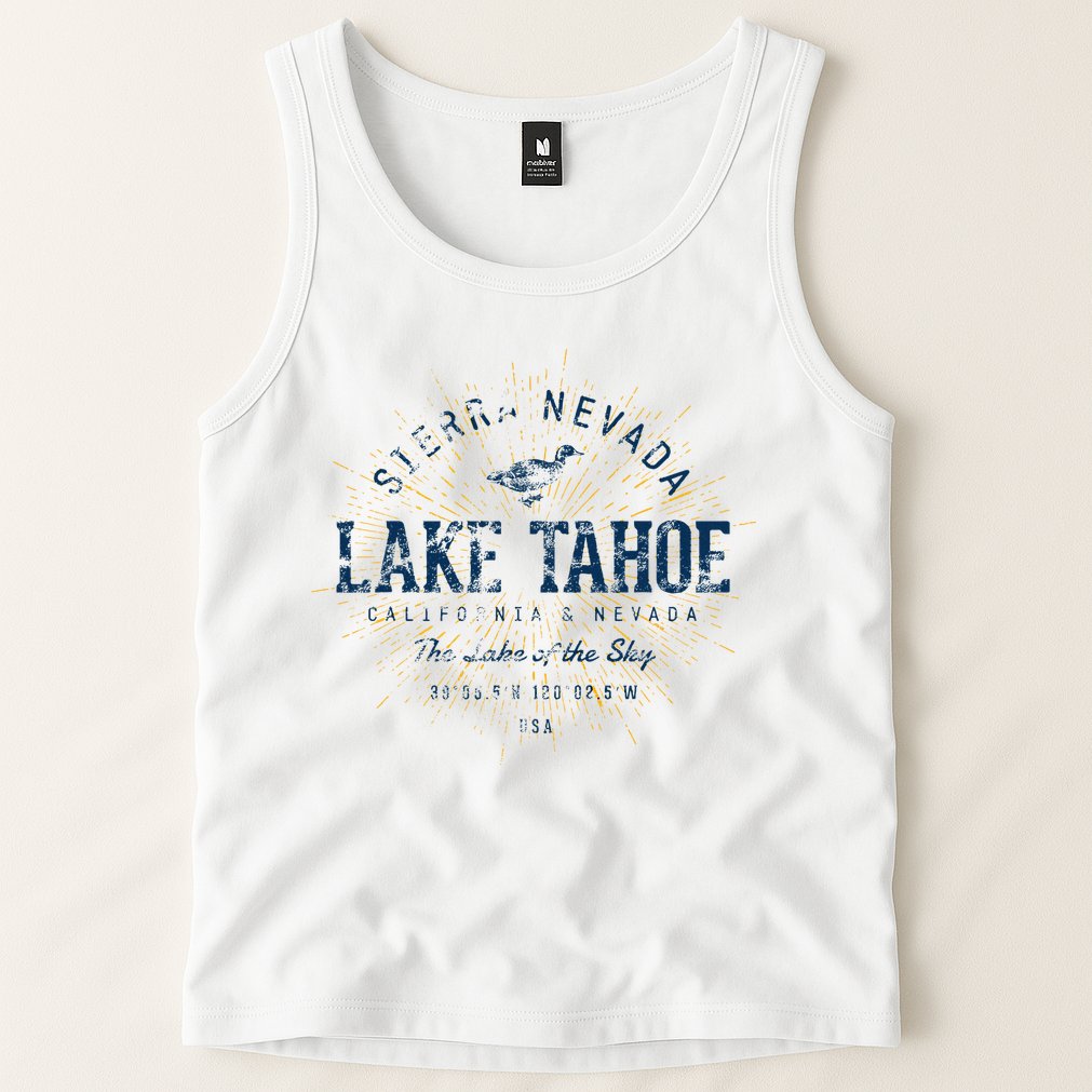Vintage Retro Style Lake Tahoe Tank Top