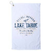 Vintage Retro Style Lake Tahoe Golf Towel