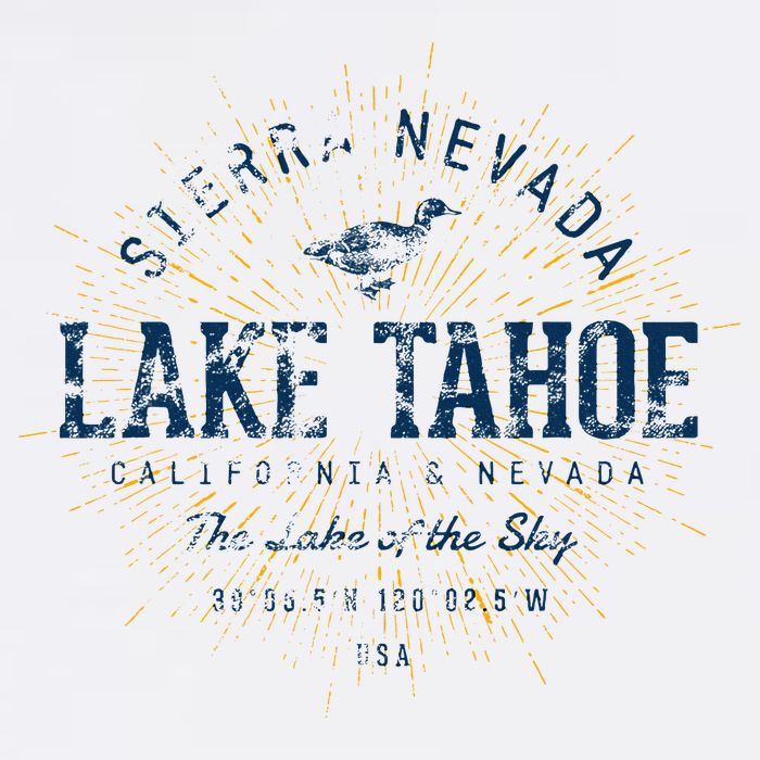 Vintage Retro Style Lake Tahoe Visor
