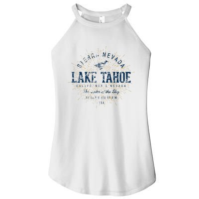 Vintage Retro Style Lake Tahoe Women’s Perfect Tri Rocker Tank