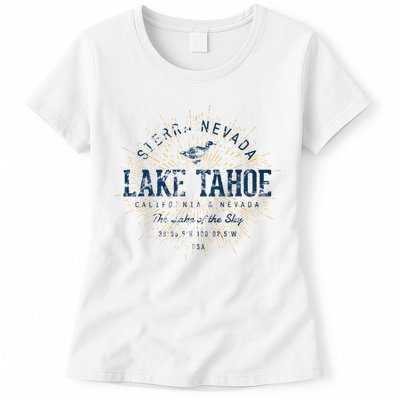 Vintage Retro Style Lake Tahoe Womens T-Shirt