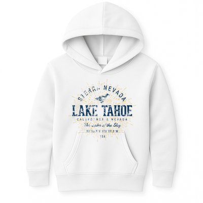 Vintage Retro Style Lake Tahoe Kids Hoodie