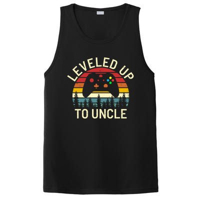 Vintage Retro Sunset Leveled Up To Uncle Funny Video Gamer Cute Gift PosiCharge Competitor Tank