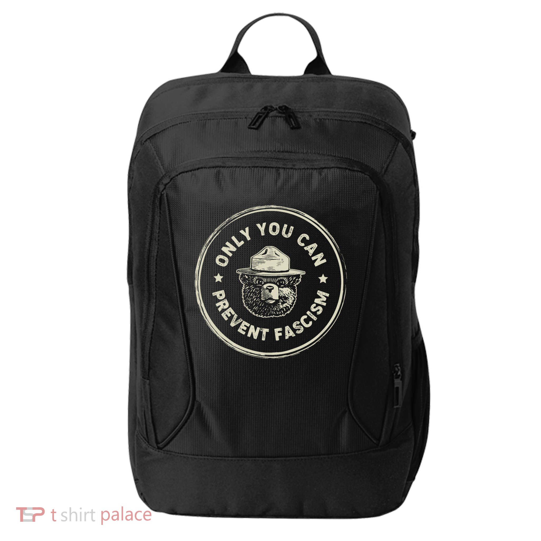 Vintage Resist Smokey The Bear Only You Can Prevent Fascism City Backpack
