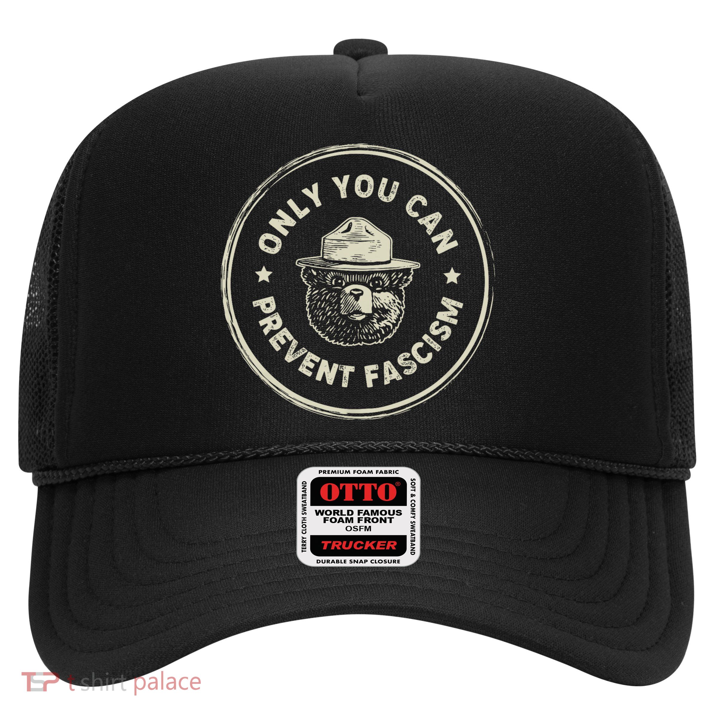 Vintage Resist Smokey The Bear Only You Can Prevent Fascism Trucker Hat