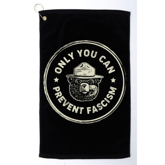 Vintage Resist Only You Can Prevent Fascism Golf Towel