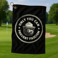 Vintage Resist Only You Can Prevent Fascism Golf Towel