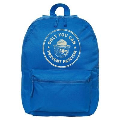 Vintage Resist Smokey The Bear Only You Can Prevent Fascism 16 in Basic Backpack