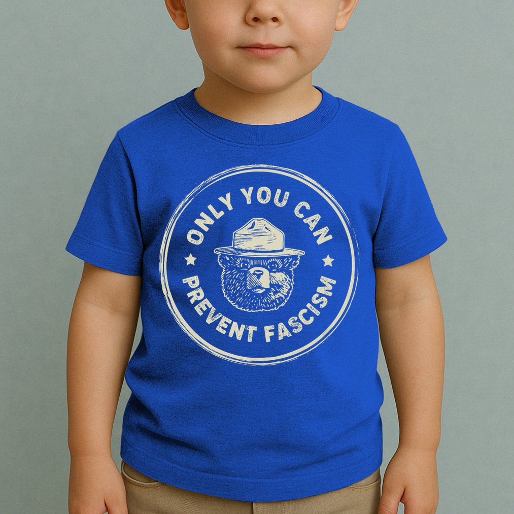 Vintage Resist Only You Can Prevent Fascism Toddler T-Shirt