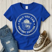 Vintage Resist Only You Can Prevent Fascism Womens T-Shirt
