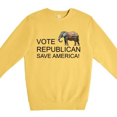 Vote Republican Save America Premium Crewneck Sweatshirt