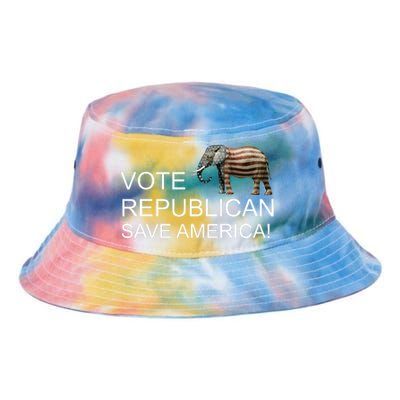 Vote Republican Save America Tie Dye Newport Bucket Hat