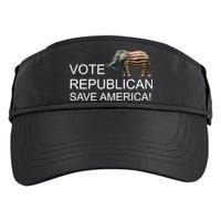 Vote Republican Save America Adult Drive Performance Visor