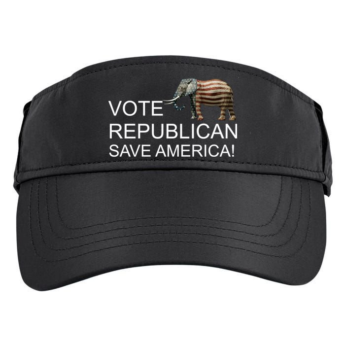 Vote Republican Save America Adult Drive Performance Visor