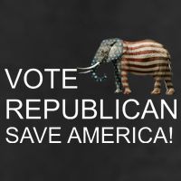 Vote Republican Save America Adult Drive Performance Visor