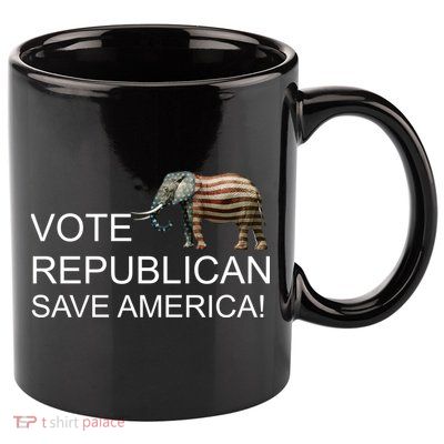 Vote Republican Save America 11oz C Handle Ceramic Mug