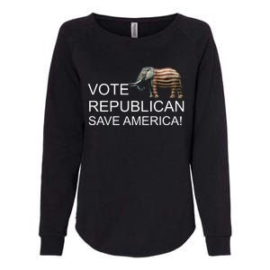 Vote Republican Save America Womens California Wash Sweatshirt