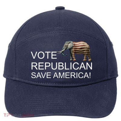 Vote Republican Save America 7-Panel Snapback Hat