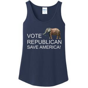 Vote Republican Save America Ladies Essential Tank