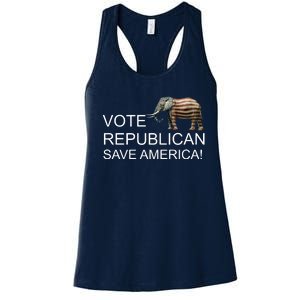 Vote Republican Save America Women's Racerback Tank