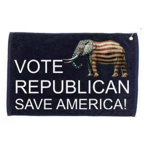 Vote Republican Save America Grommeted Golf Towel