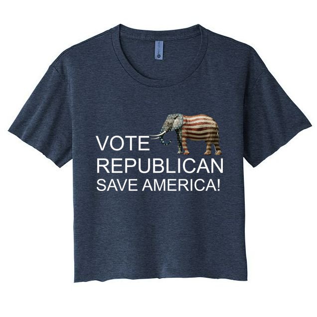 Vote Republican Save America Crop Top