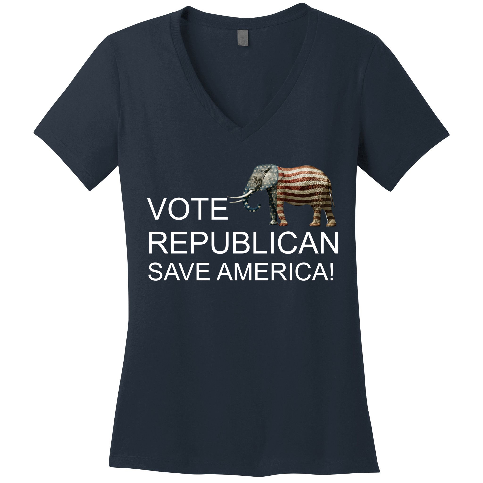 Vote Republican Save America Women's V-Neck T-Shirt