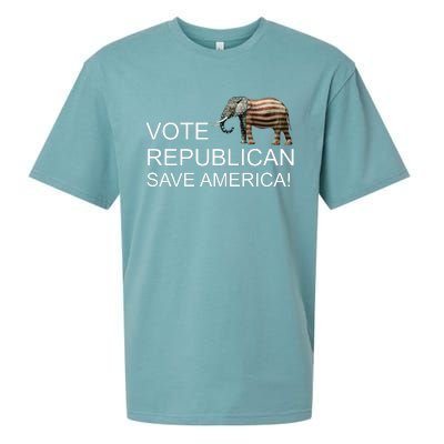 Vote Republican Save America Sueded Cloud Jersey T-Shirt