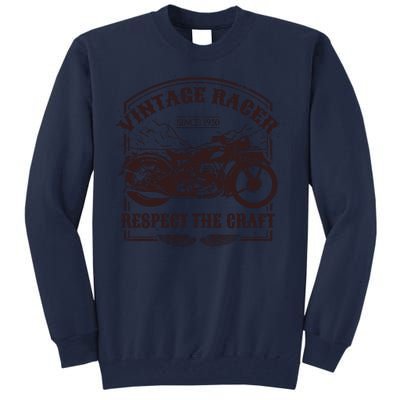 Vintage Racer Since 1950 Motorcycle Tall Sweatshirt