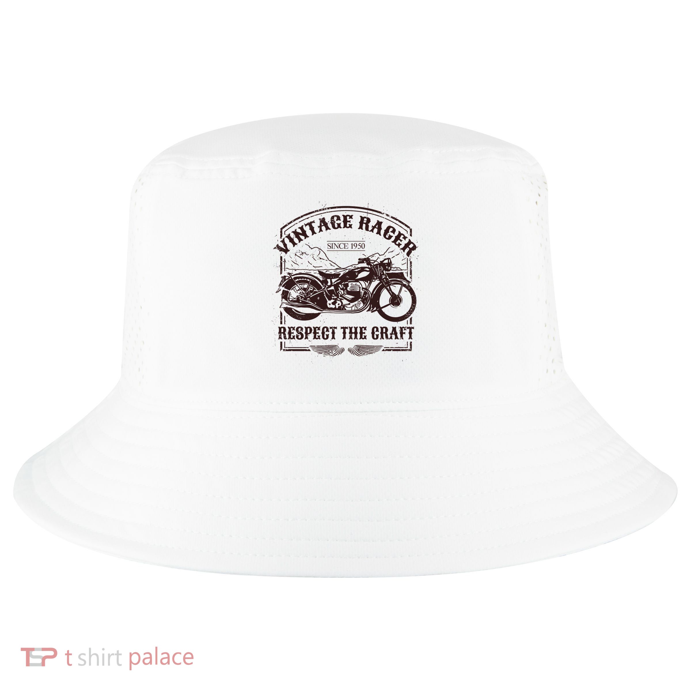 Vintage Racer Since 1950 Motorcycle Cool Comfort Performance Bucket Hat