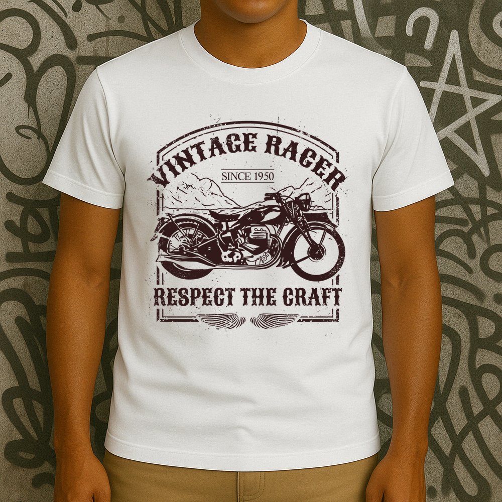 Vintage Racer Since 1950 Motorcycle T-Shirt