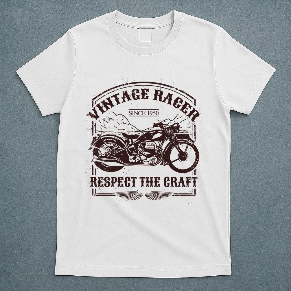 Vintage Racer Since 1950 Motorcycle T-Shirt