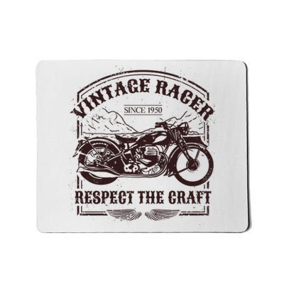 Vintage Racer Since 1950 Motorcycle Mousepad