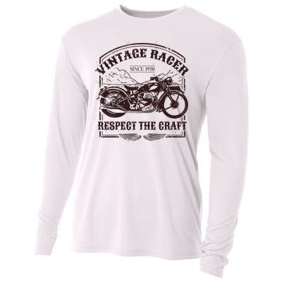 Vintage Racer Since 1950 Motorcycle Cooling Performance Long Sleeve Crew