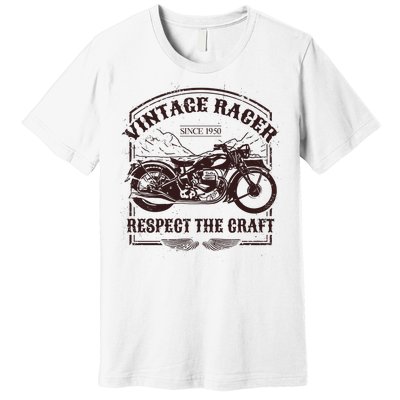 Vintage Racer Since 1950 Motorcycle Premium T-Shirt