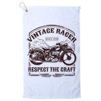 Vintage Racer Since 1950 Motorcycle Platinum Collection Golf Towel