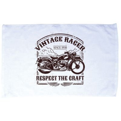 Vintage Racer Since 1950 Motorcycle Microfiber Hand Towel