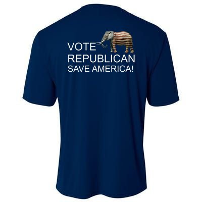 Vote Republican Save America Front and Back Cooling Performance Crew T-Shirt