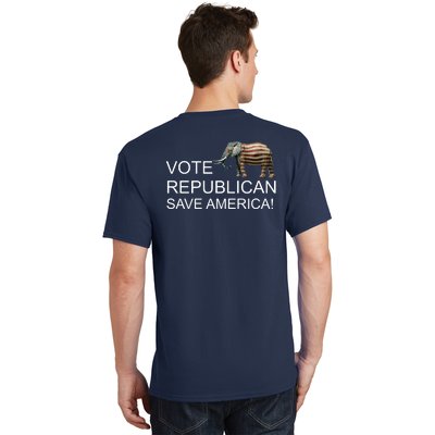 Vote Republican Save America Front and Back T-Shirt