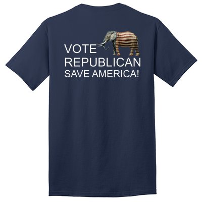 Vote Republican Save America Front and Back Tall T-Shirt