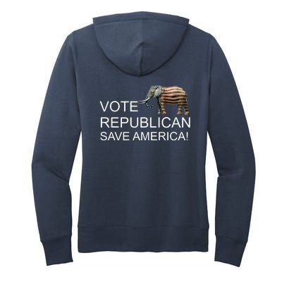 Vote Republican Save America Front and Back Women's Pullover Hoodie