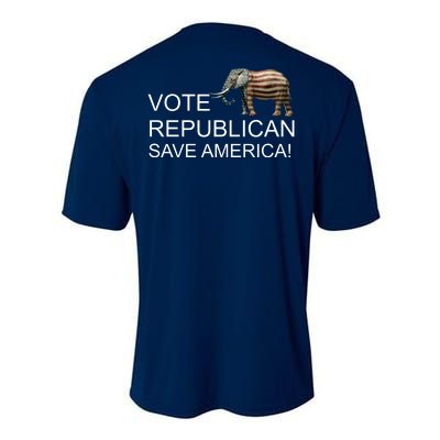 Vote Republican Save America Front and Back Performance Sprint T-Shirt