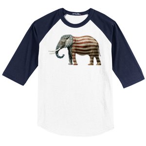 Vote Republican Save America Front and Back Baseball Sleeve Shirt